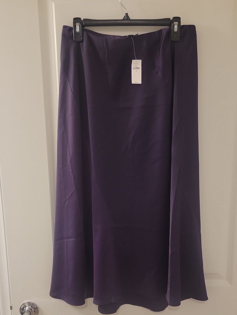 Purple A-Line Maxi Skirt